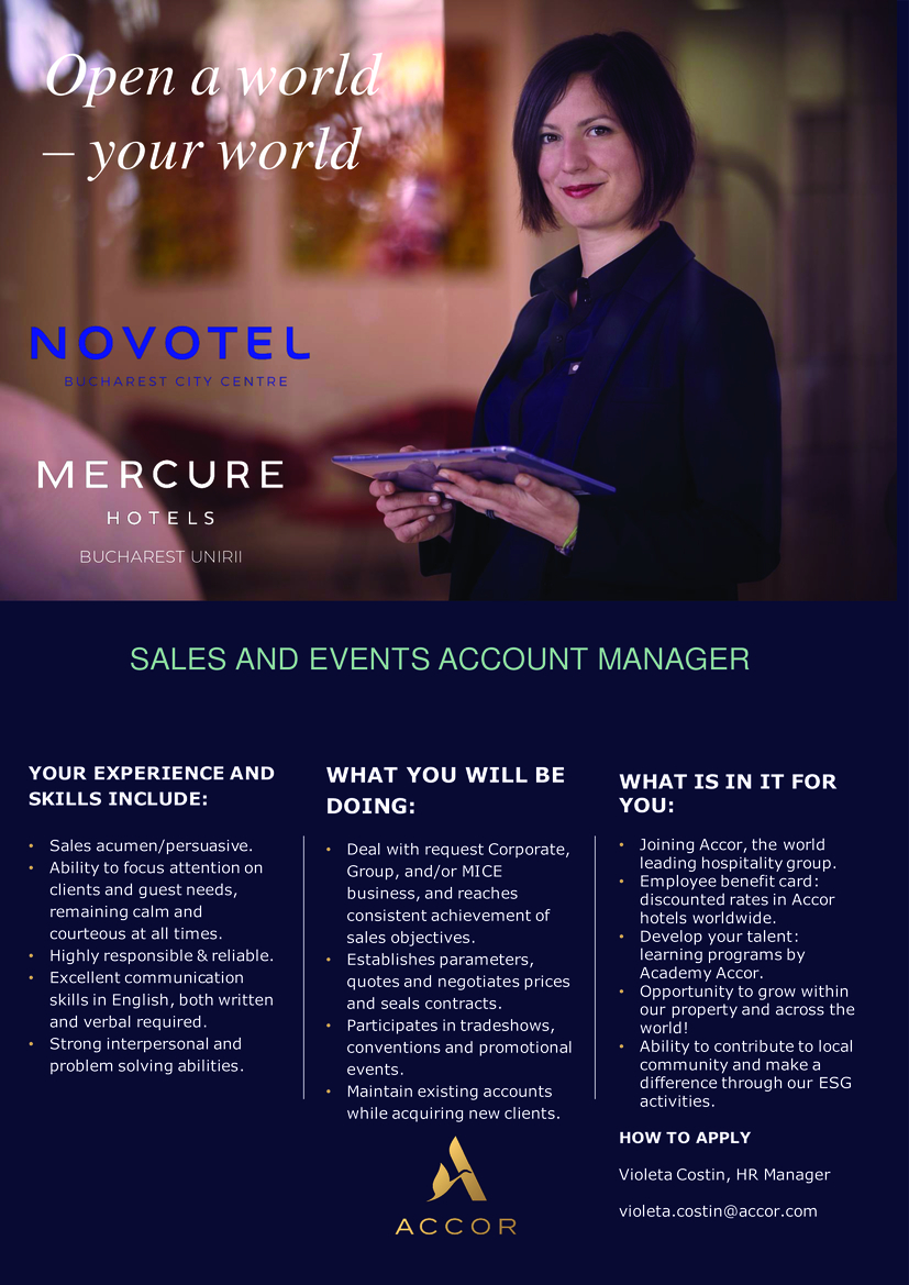 SALES AND EVENTS ACCOUNT MANAGER