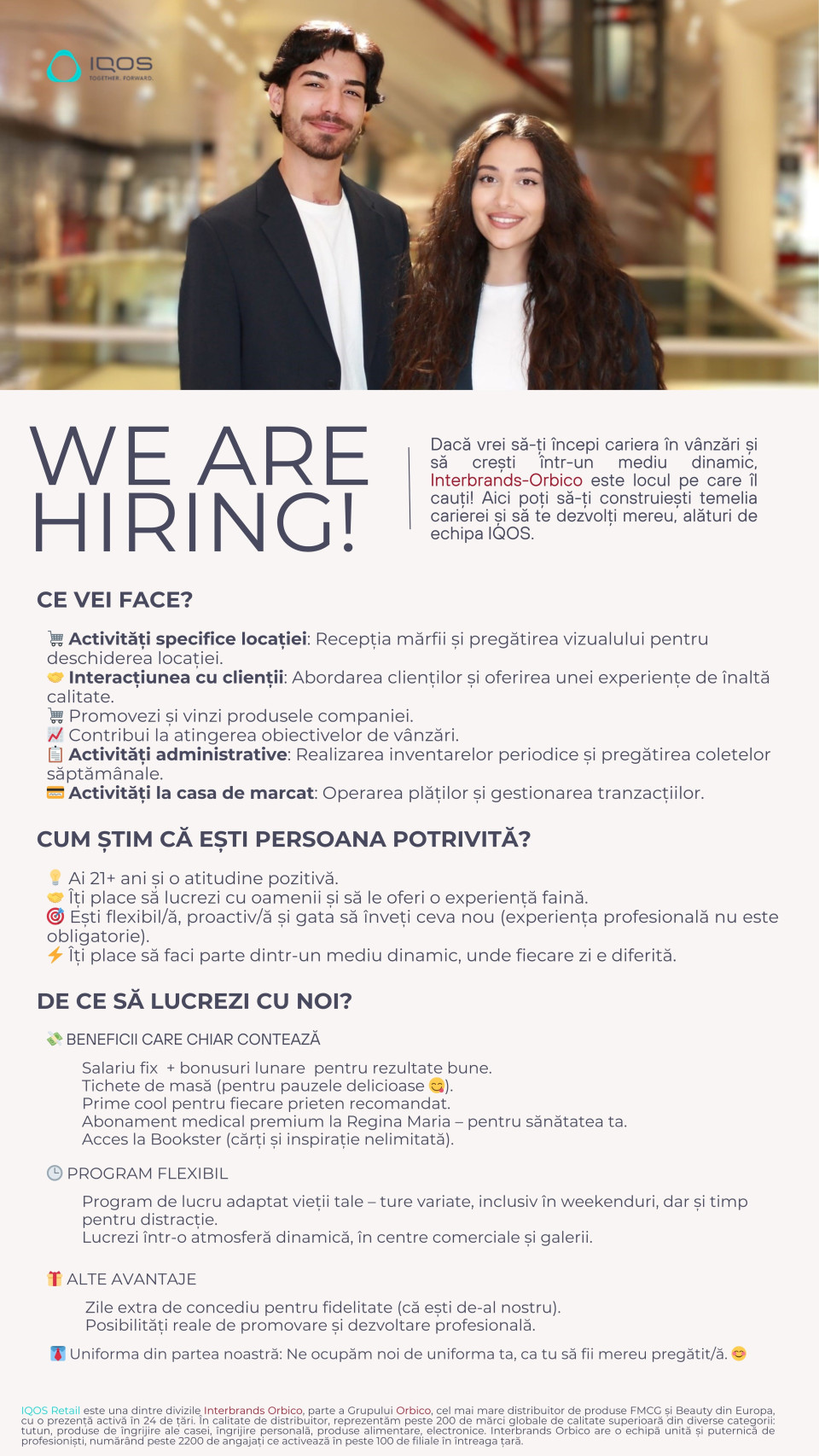 Brand Retail Advisor IQOS - Timisoara (Part-Time)