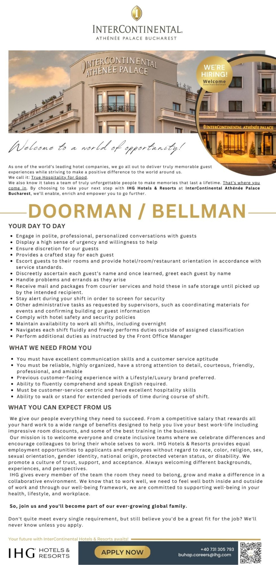 Doorman / Bellman