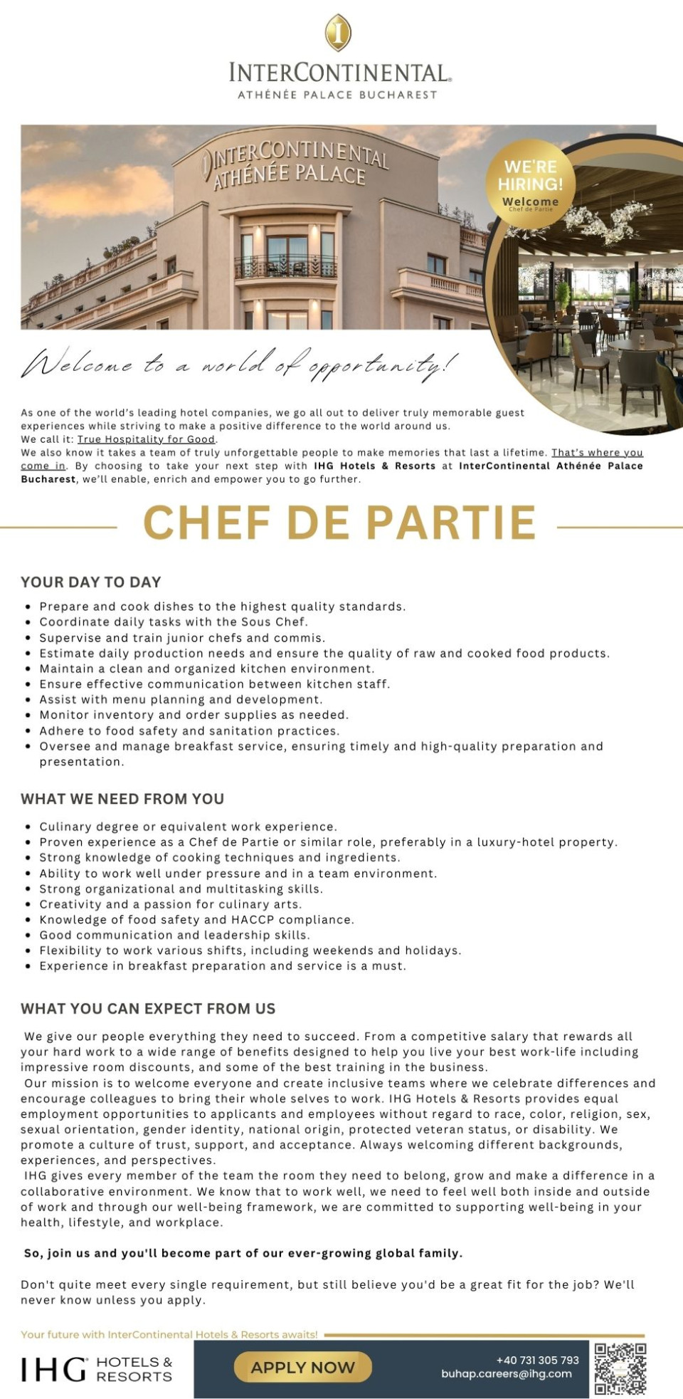 Chef de Partie