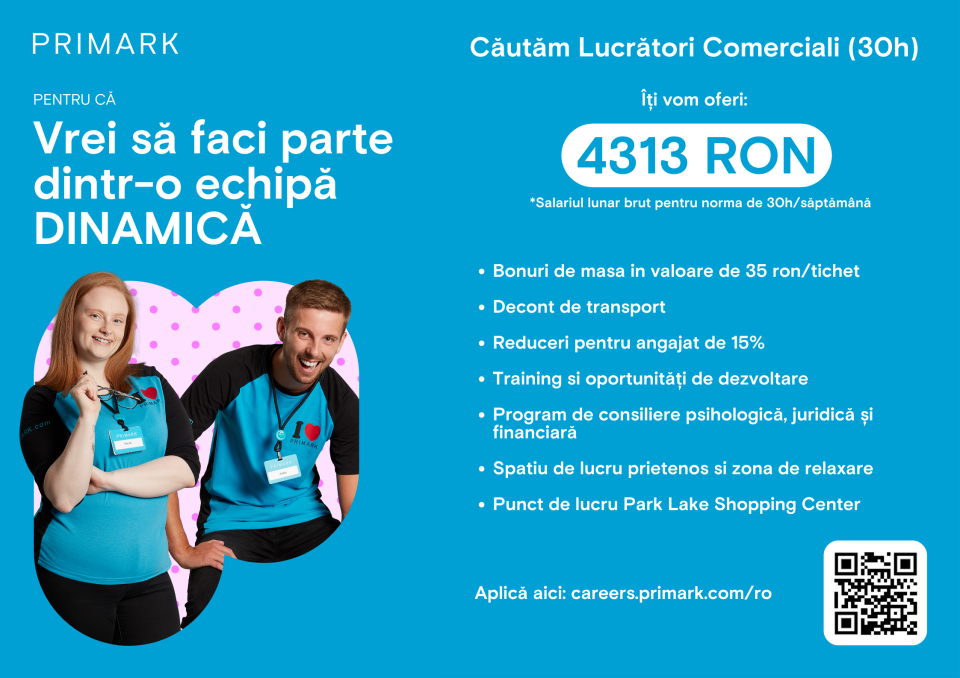 Lucrator Comercial Part Time - Park Lake