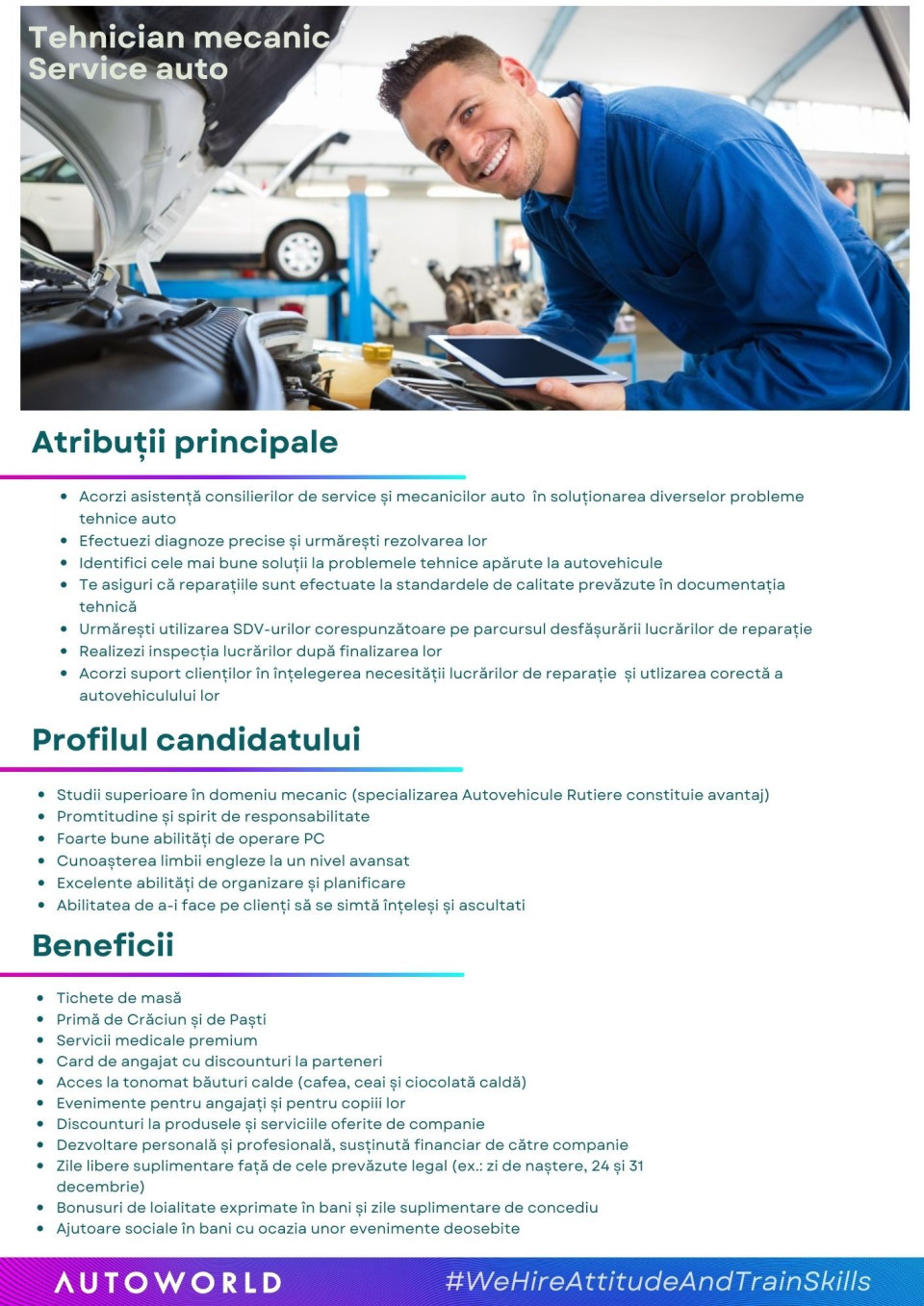 Tehnician auto