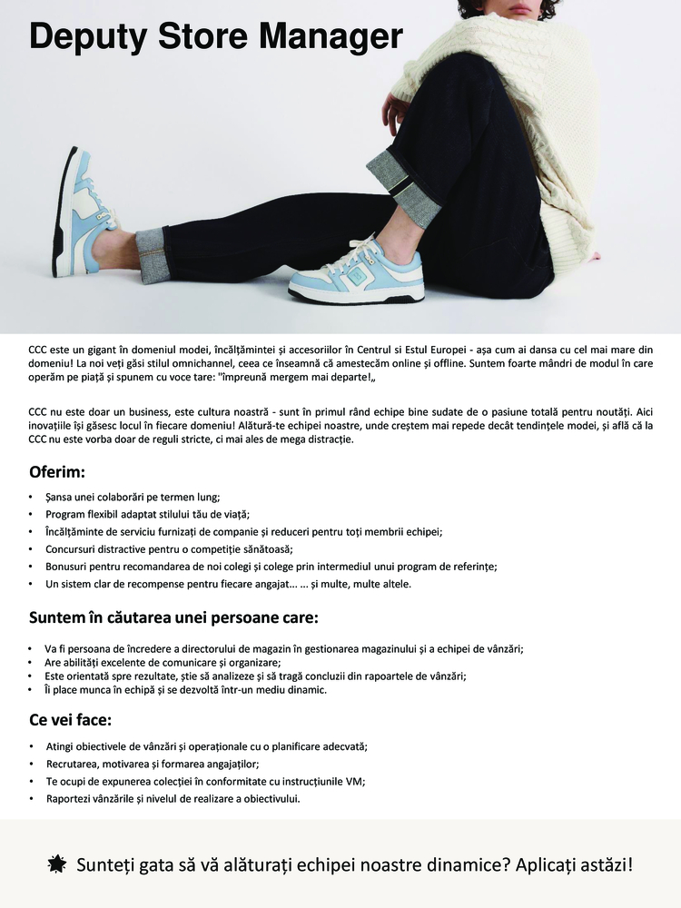 Asistent Manager CCC Craiova