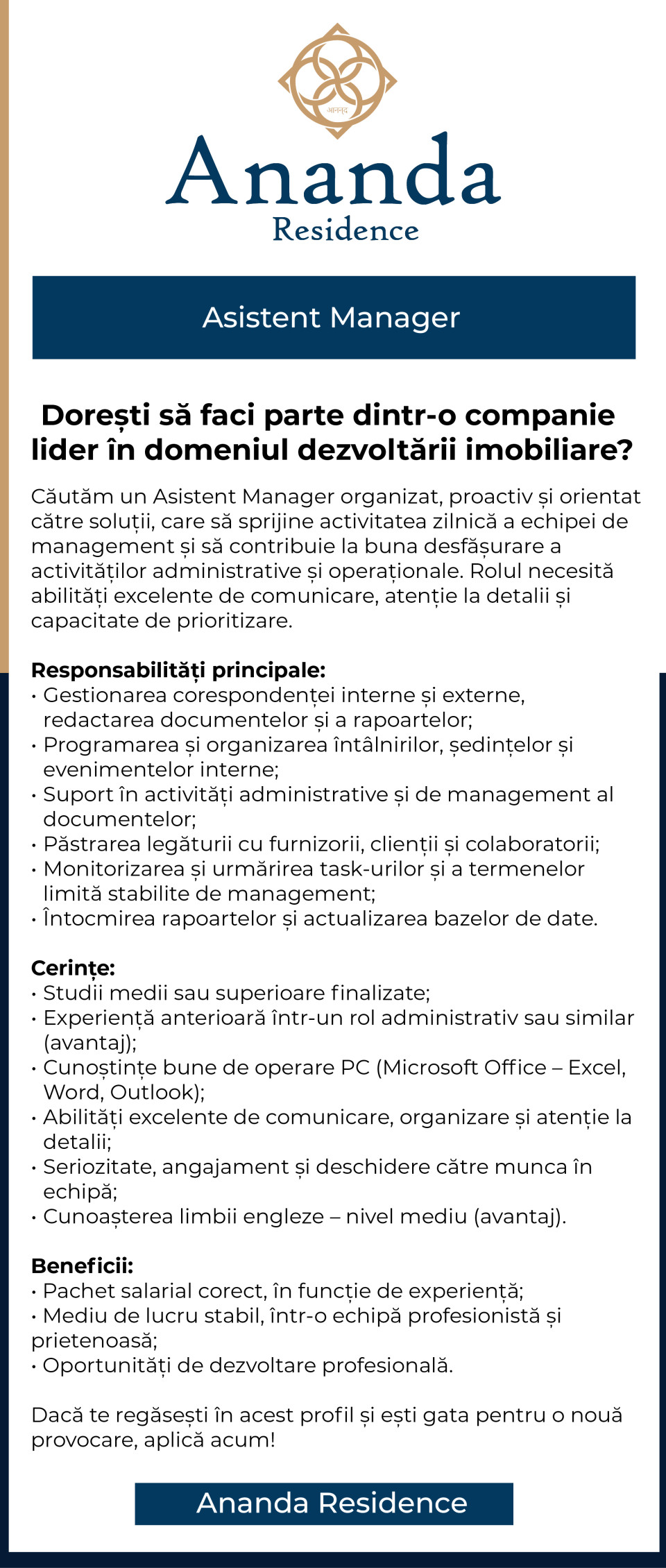 Asistent Manager
