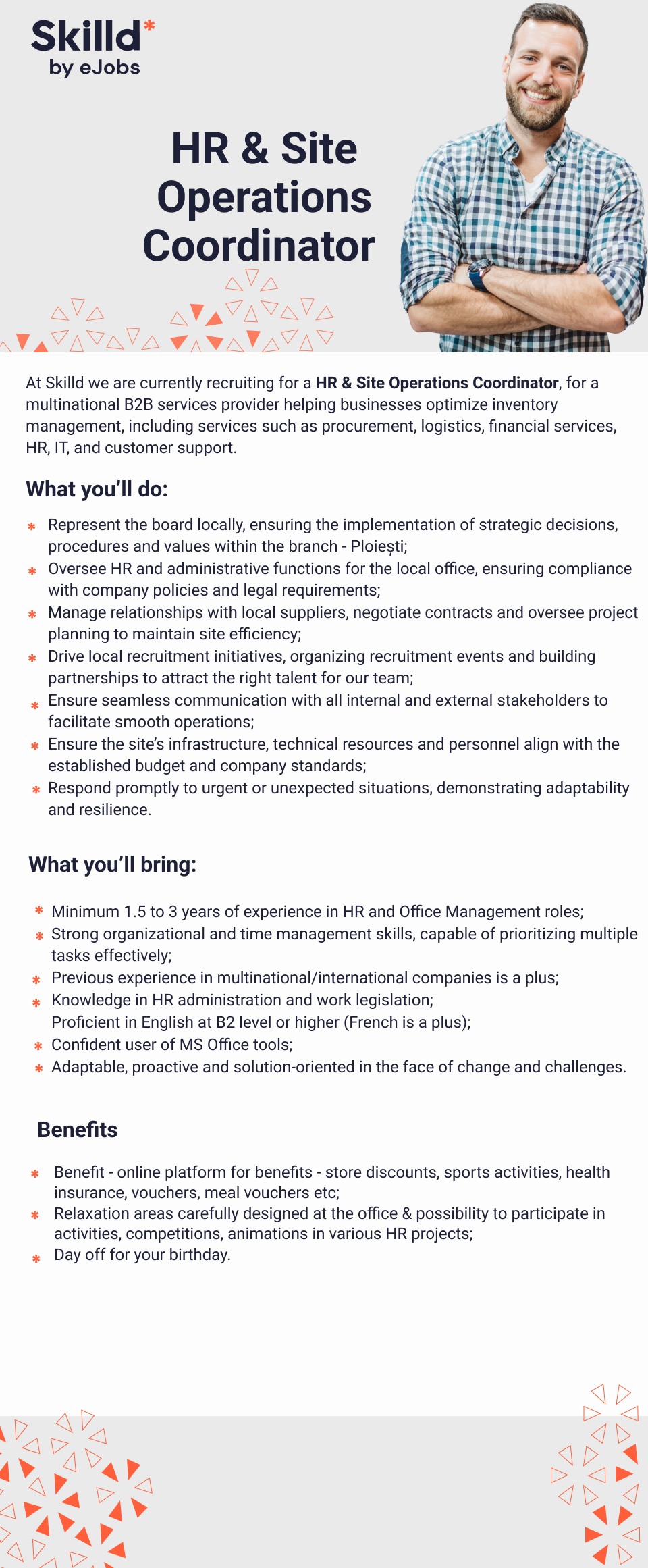 HR & Site Operations Coordinator - Ploiești