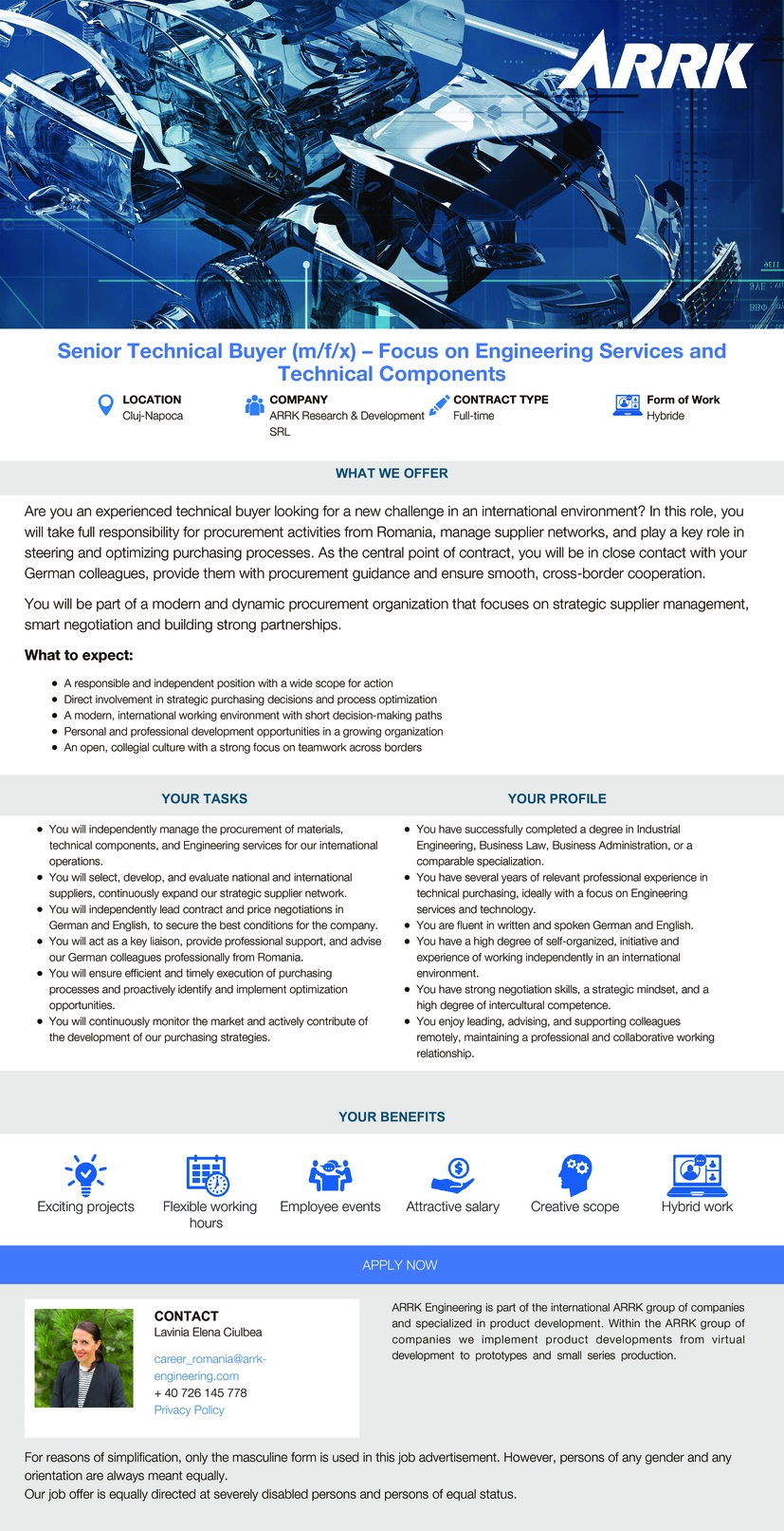 Senior Technical Buyer for Engineering/Technical Services