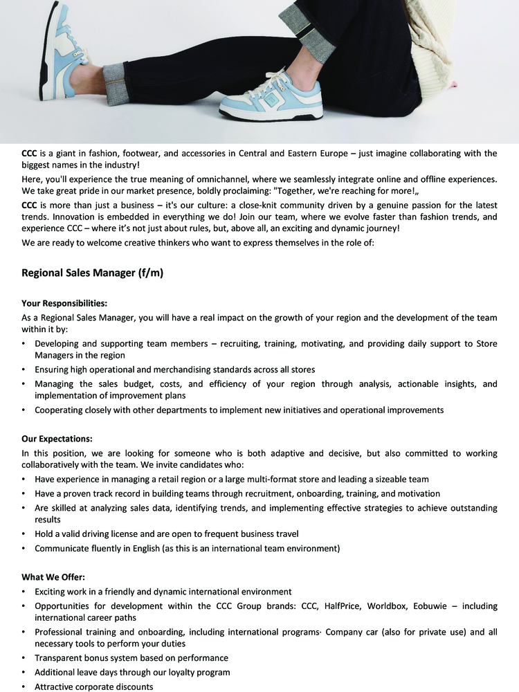 Regional Sales Manager Timișoara