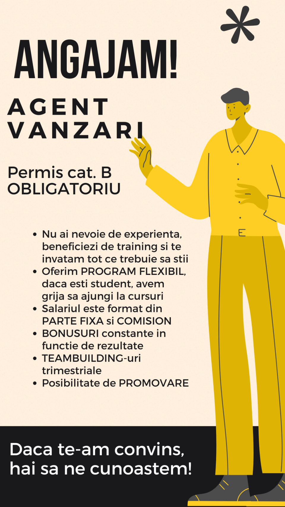 Agent vanzari 4000-7000 lei, program flexibil