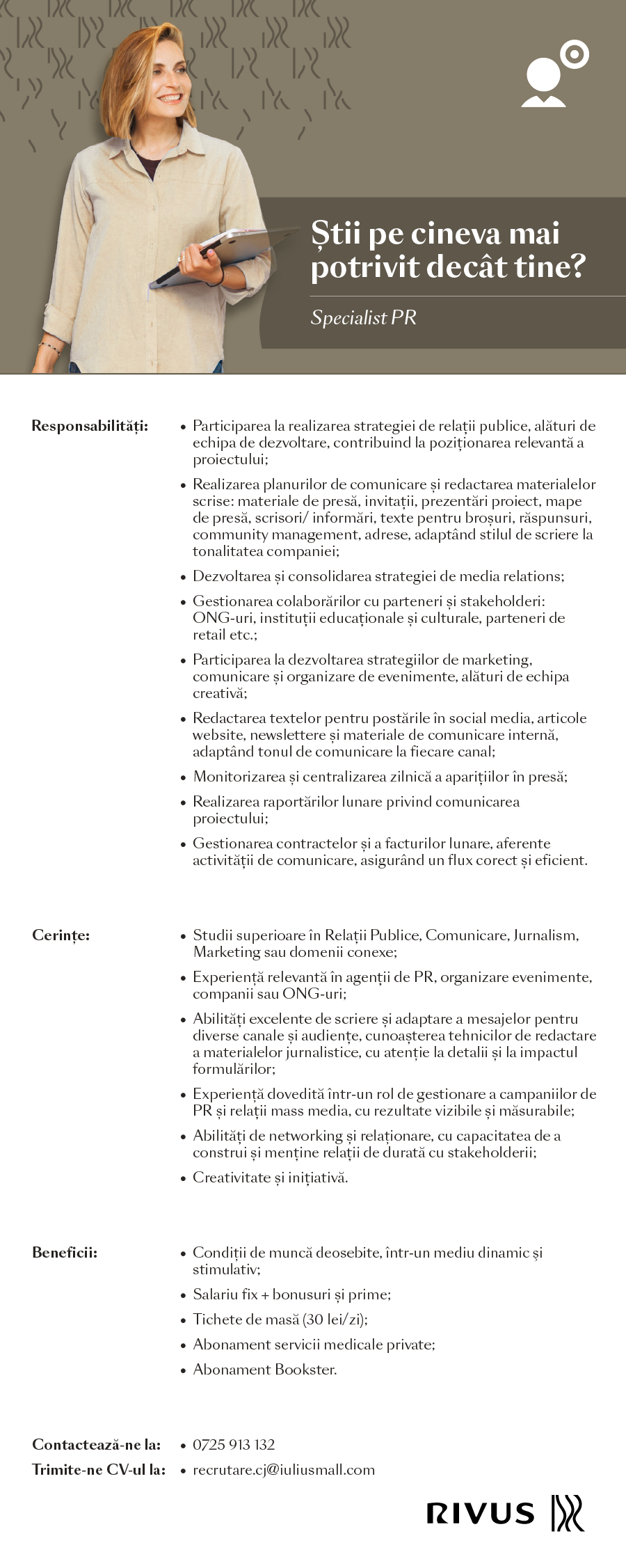 Specialist PR – Rivus
