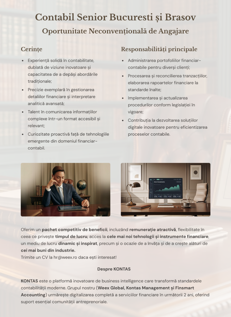 Contabil Senior - Bucuresti / Brasov