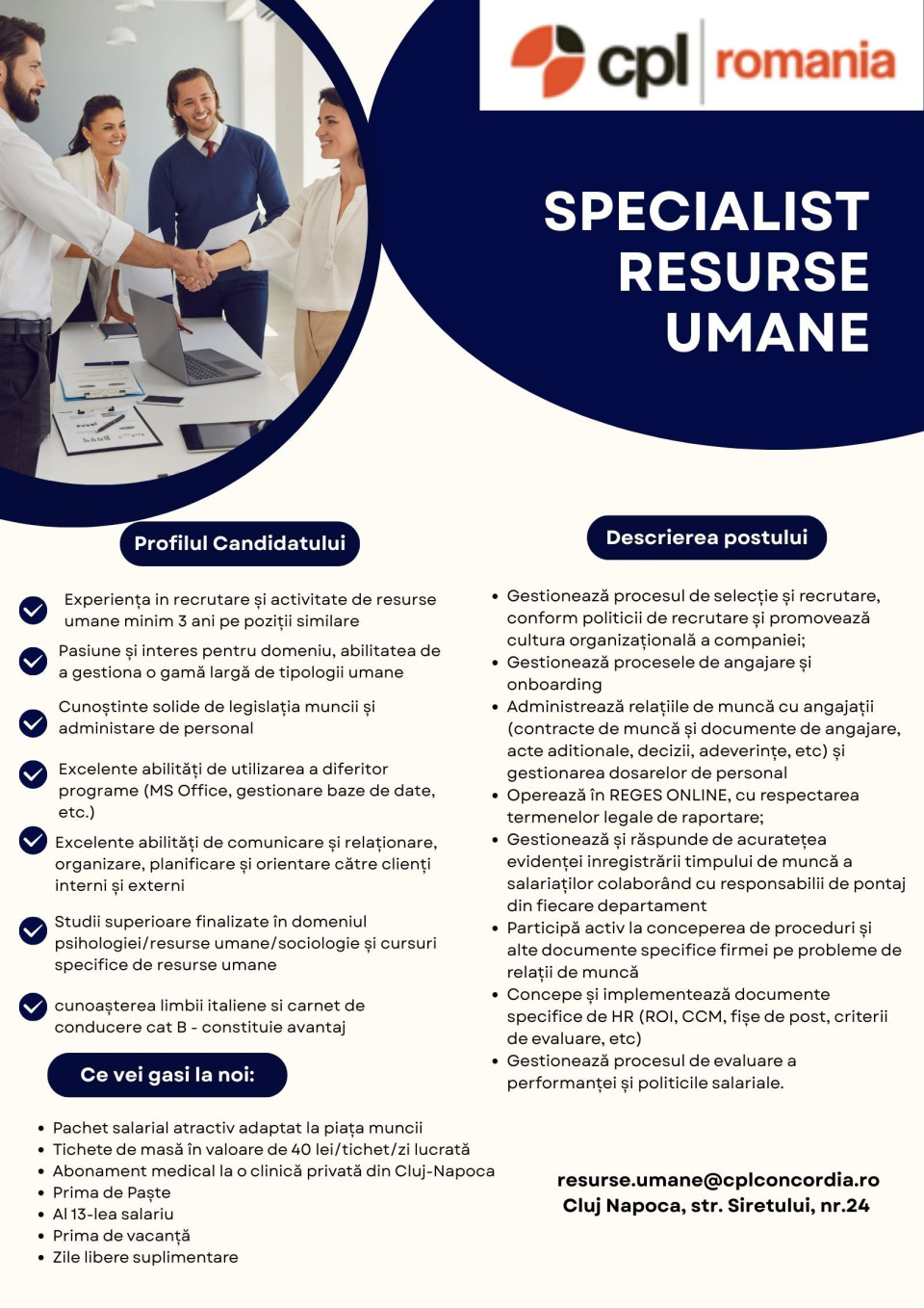 Specialist resurse umane