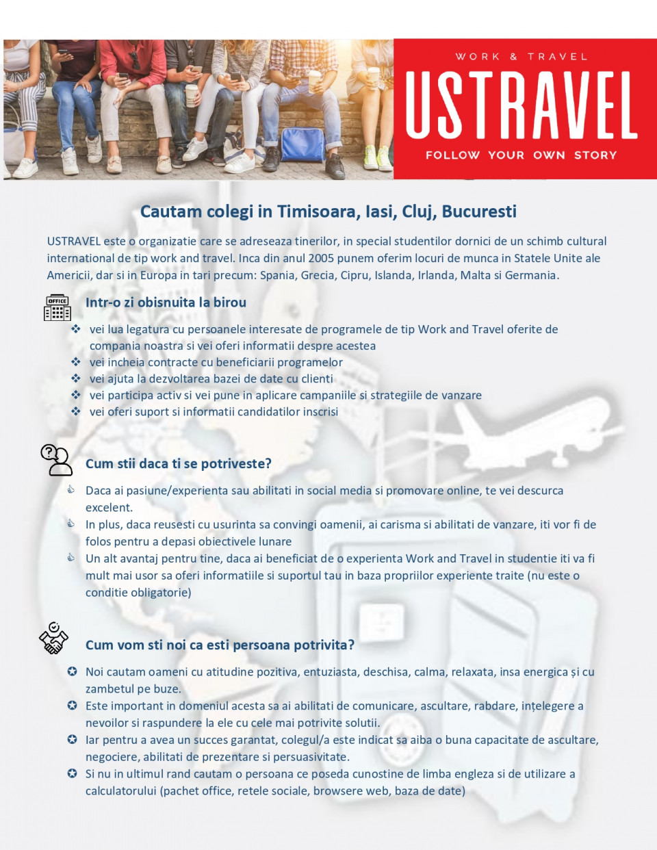 Junior Recruiter Work and Travel