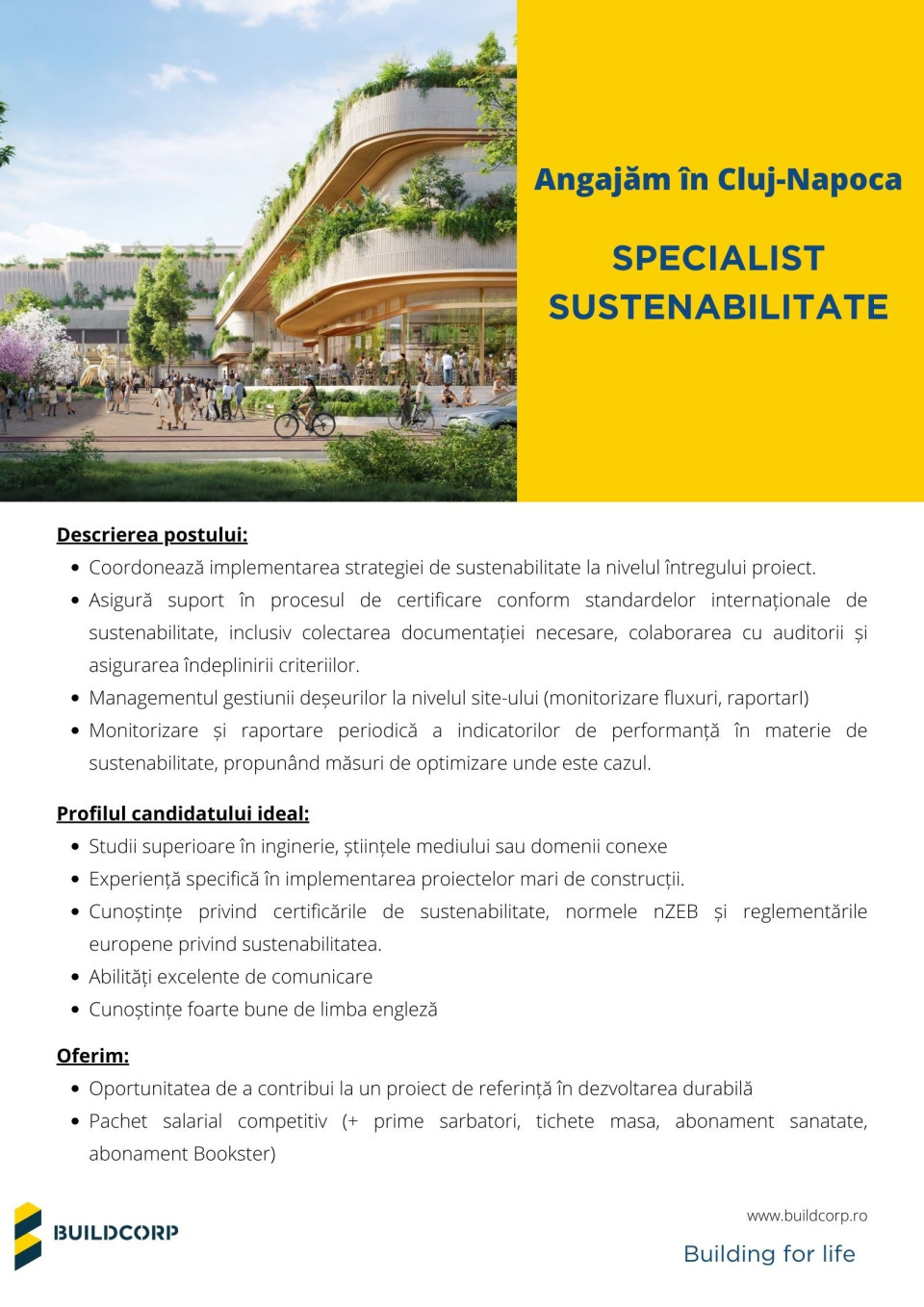 Specialist sustenabilitate - Cluj-Napoca