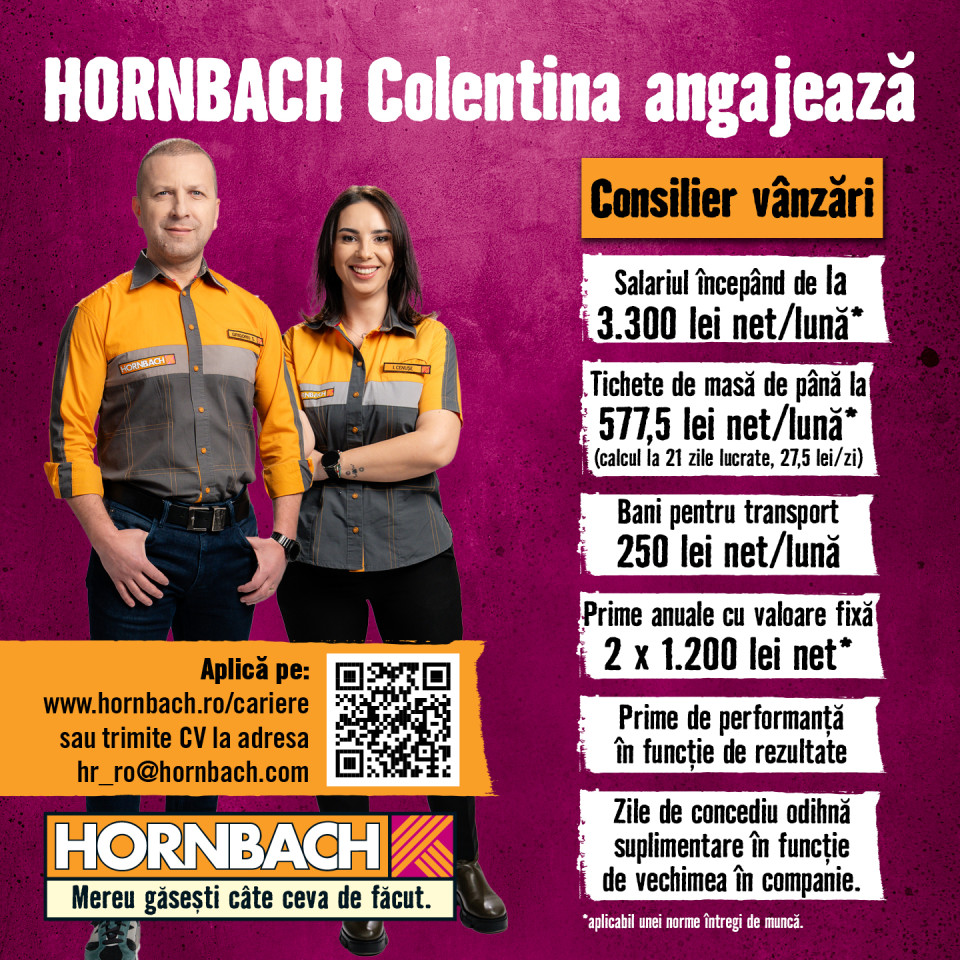 Consilier vanzari HORNBACH Colentina