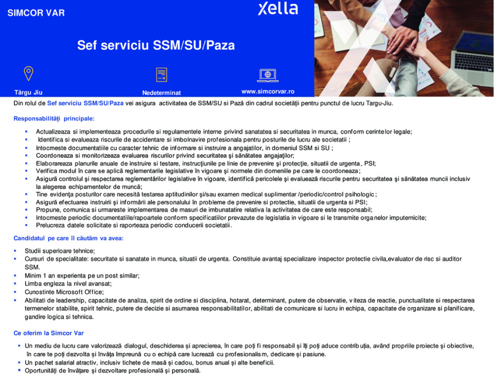 Sef serviciu SSM-SU