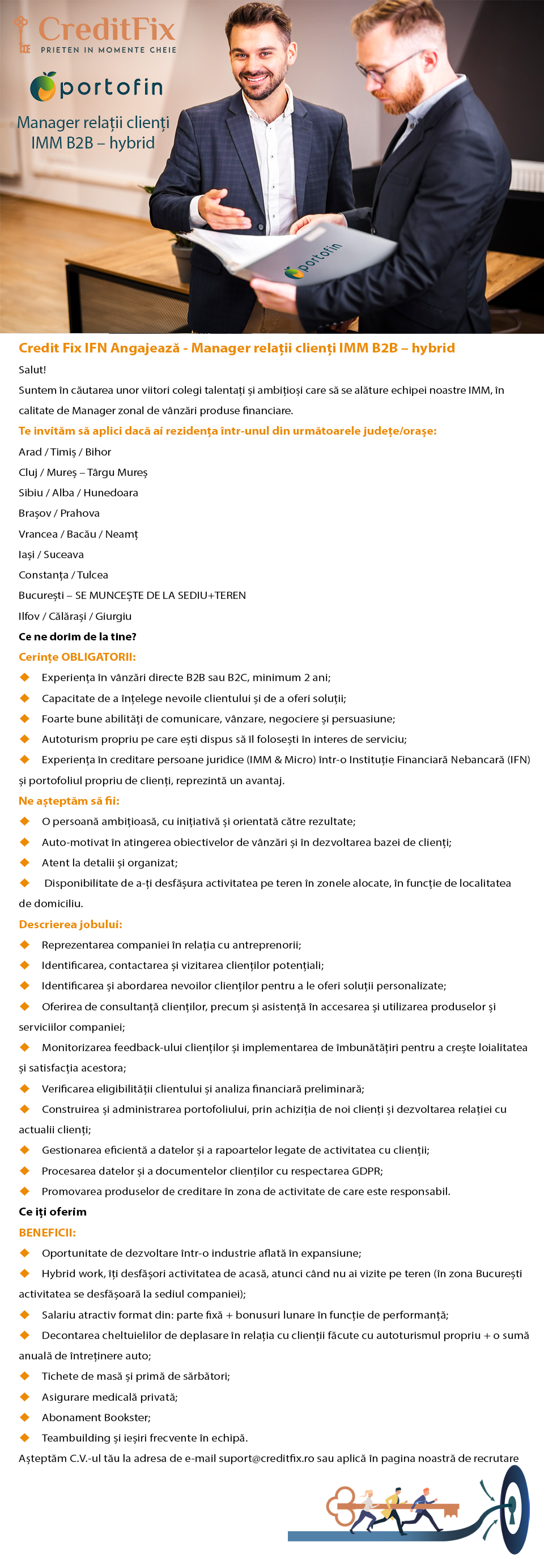 Manager relatii clienti IMM B2B – hybrid