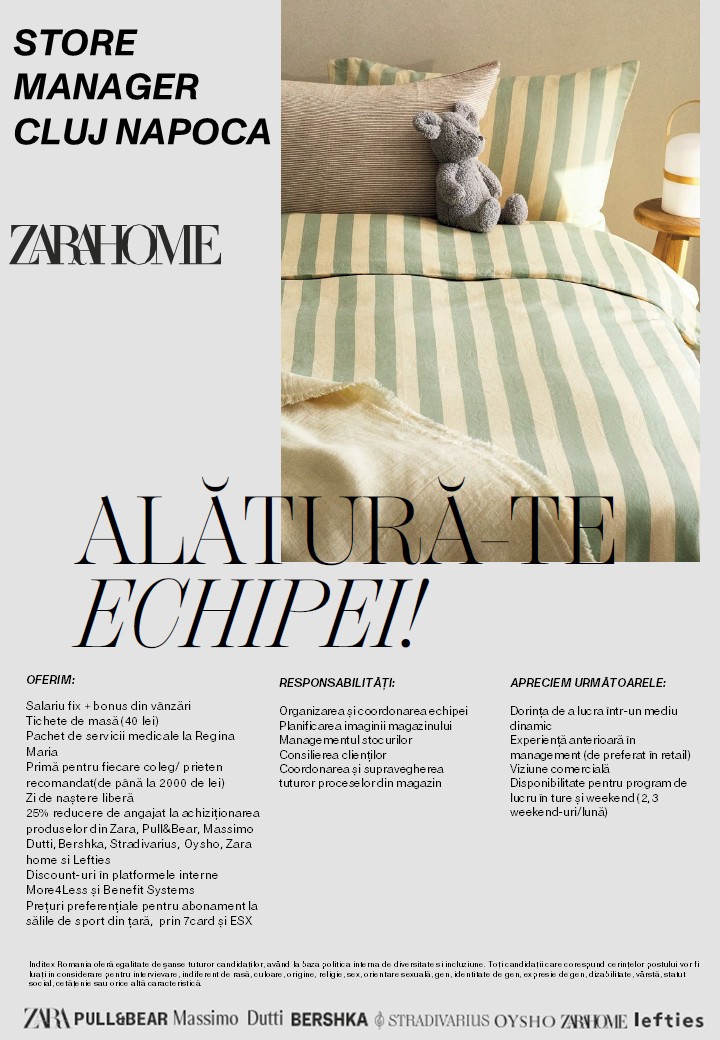 STORE MANAGER Zara home