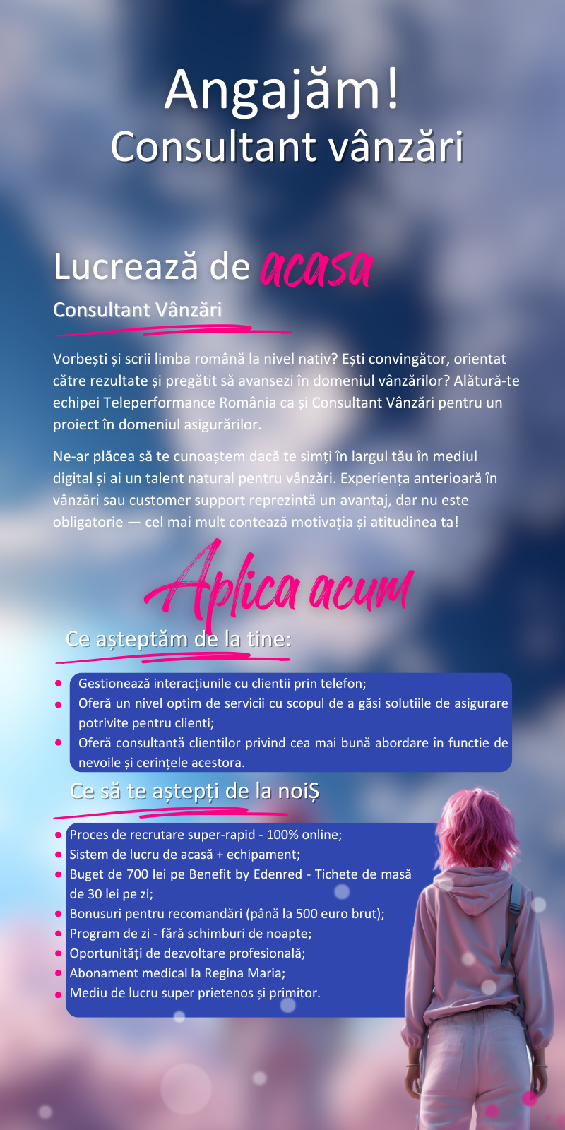 Consultant Vanzari - Limba romana REMOTE