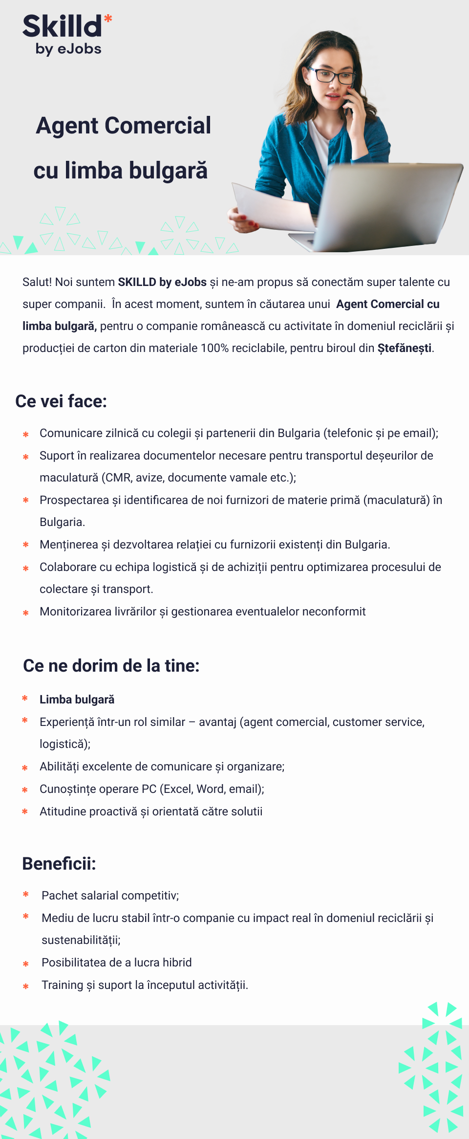 Agent Comercial Limba Bulgara