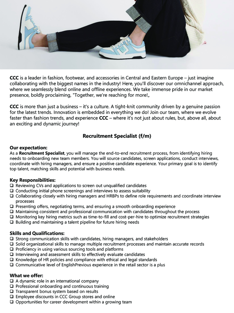 Recruitment Specialist f/m