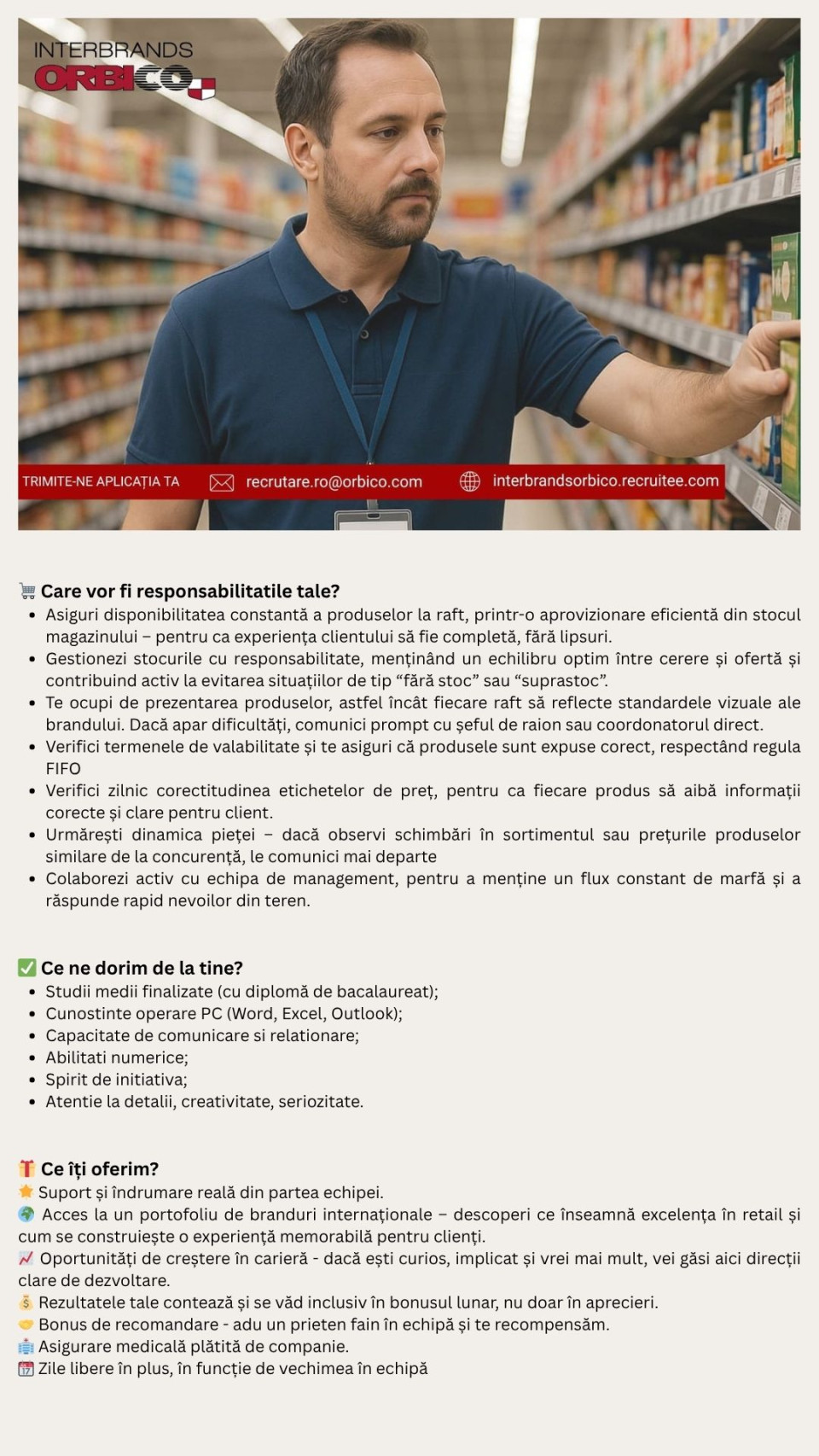 Merchandiser - Modern Trade - Bacau