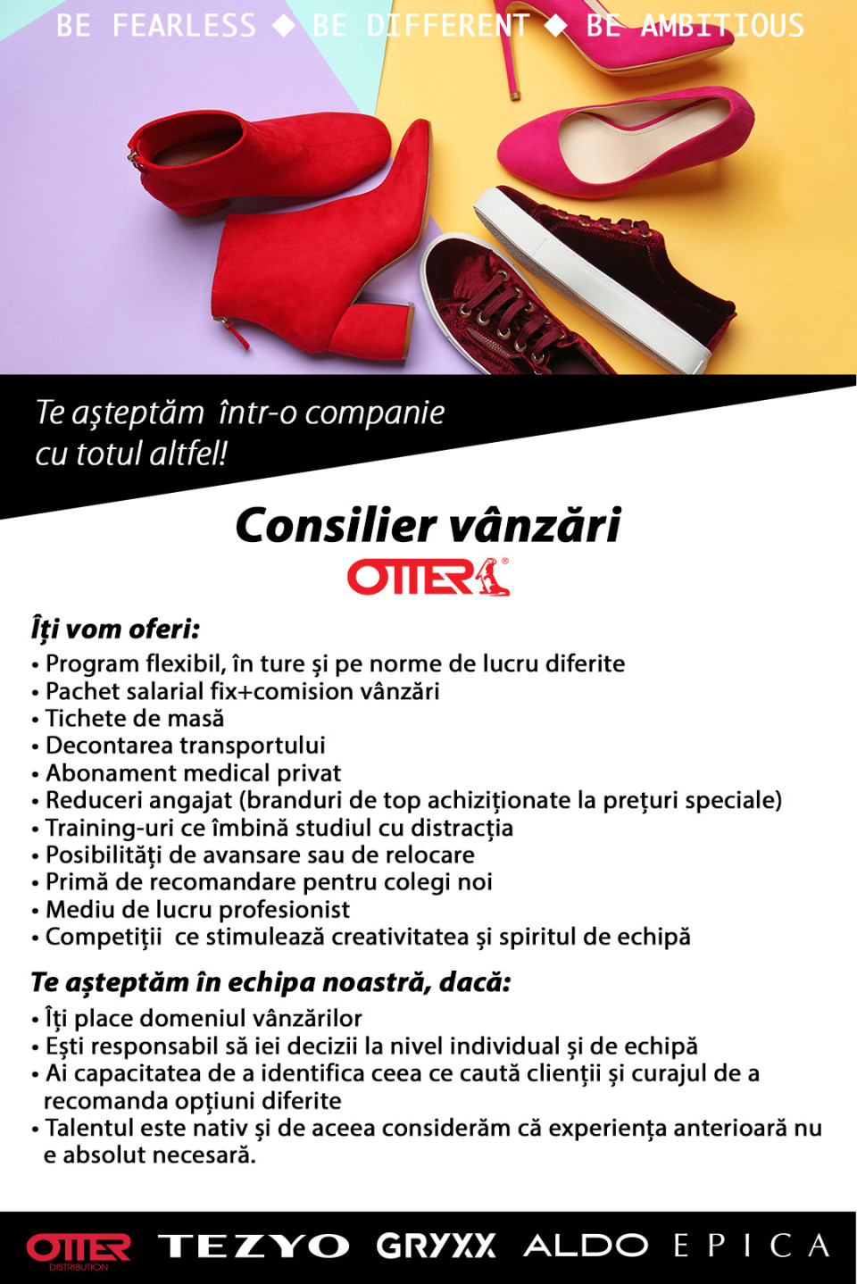 Consilier vanzari OTTER Outlet (Fashion House Militari)