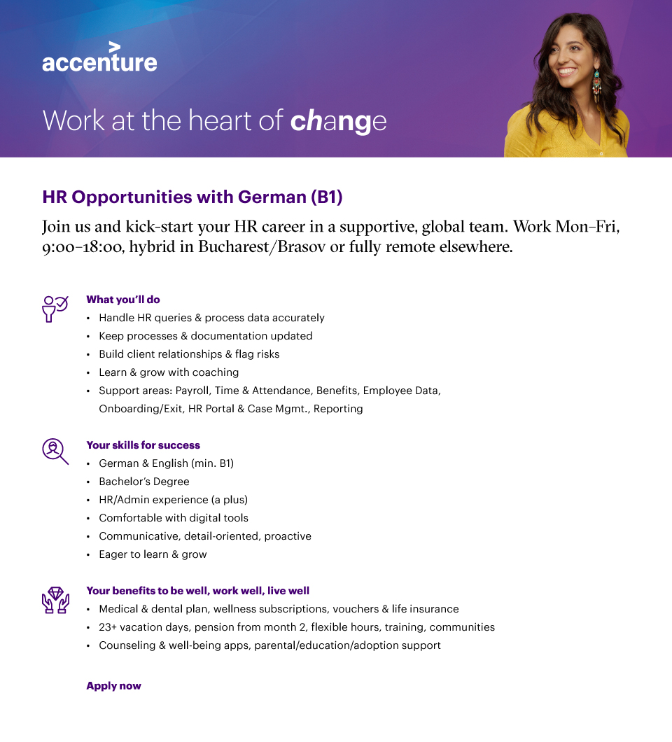 HR Opportunities with German (B1)