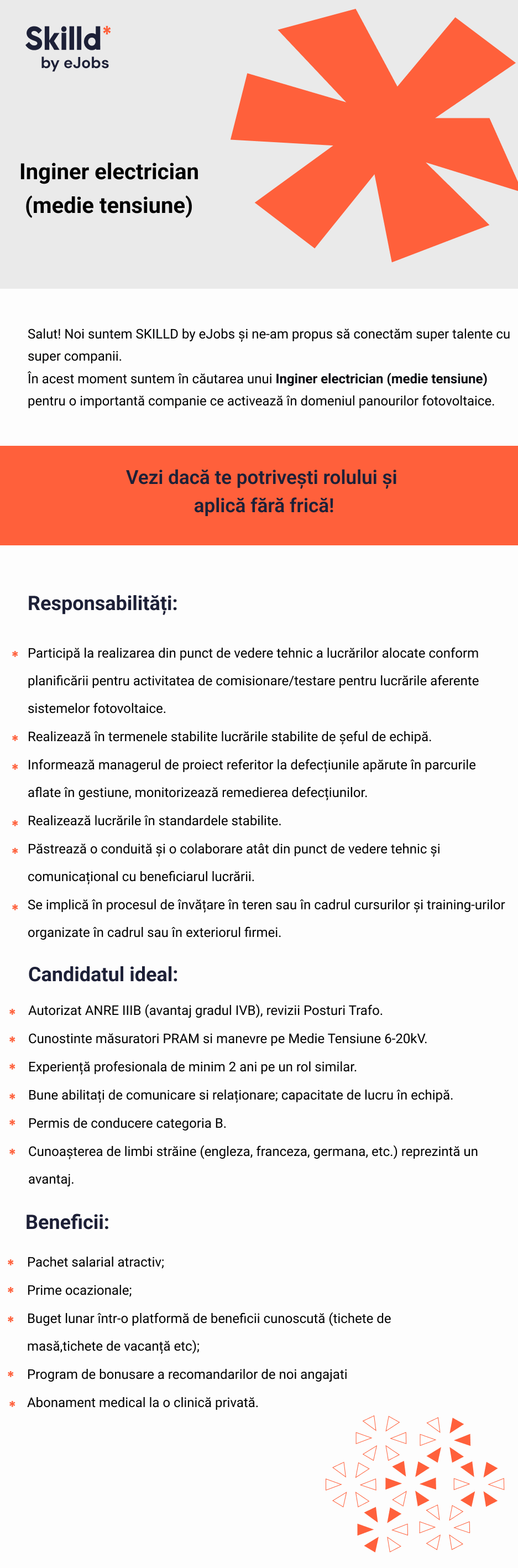 Inginer Electrician (medie tensiune)