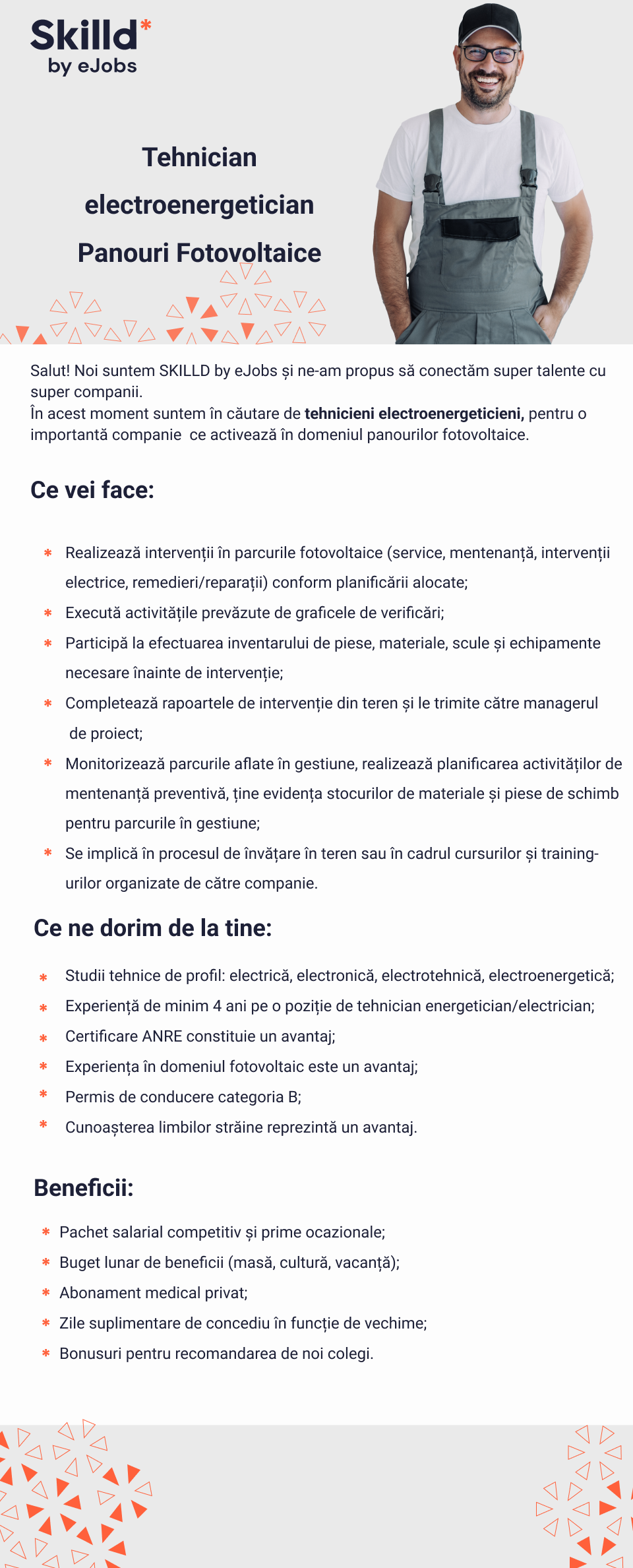 Tehnician electroenergetician-Panouri Fotovoltaice