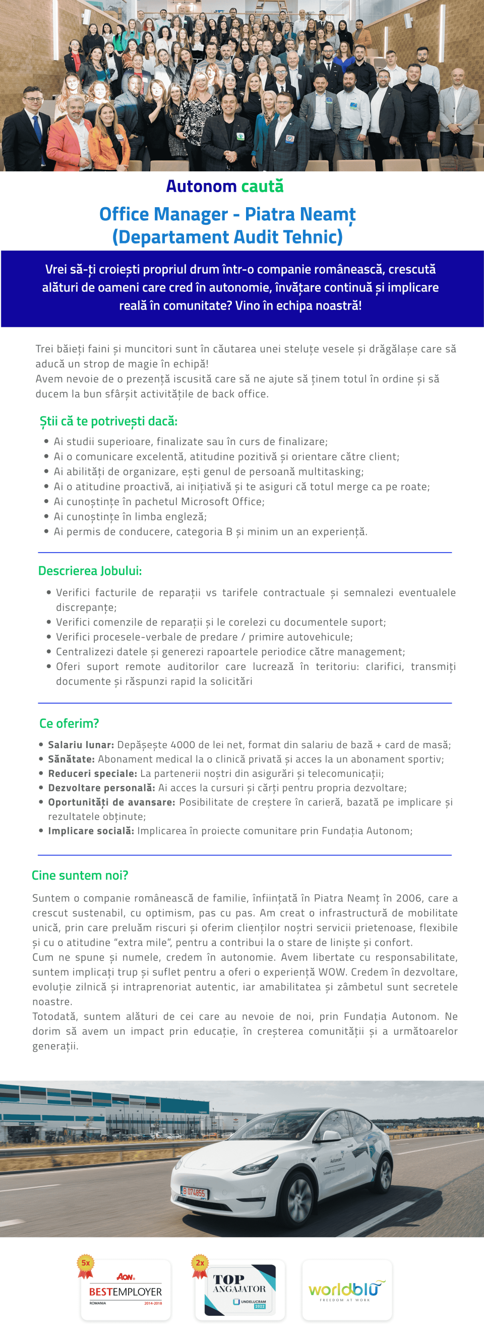 Office Manager - Piatra Neamt