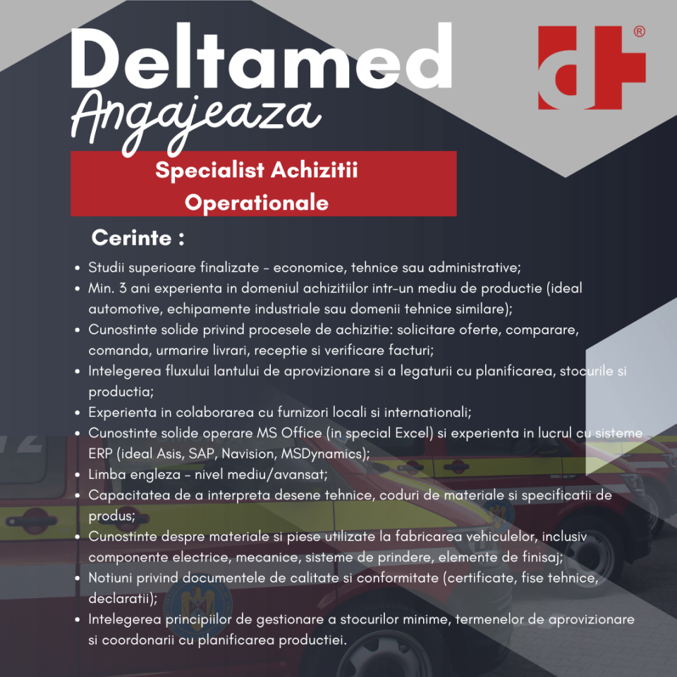 Specialist achizitii