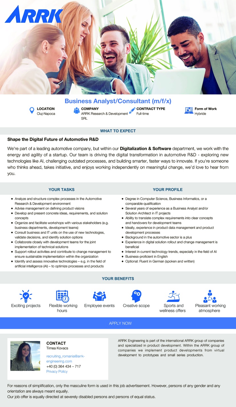 Business Analyst/Consultant (m/f/x)