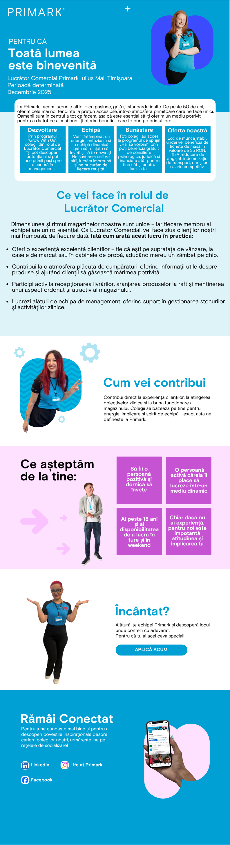 Lucrător comercial perioadă determinată Timișoara