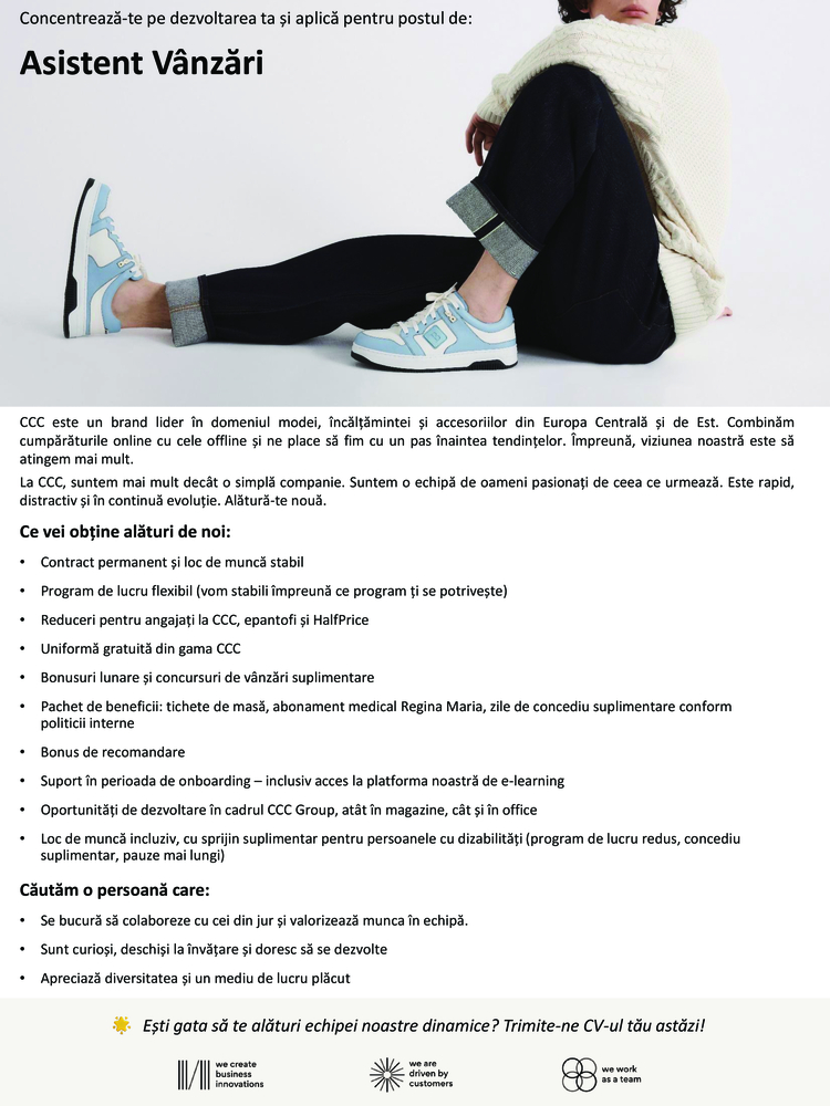 Asistent Vânzări CCC Constanta Supernova