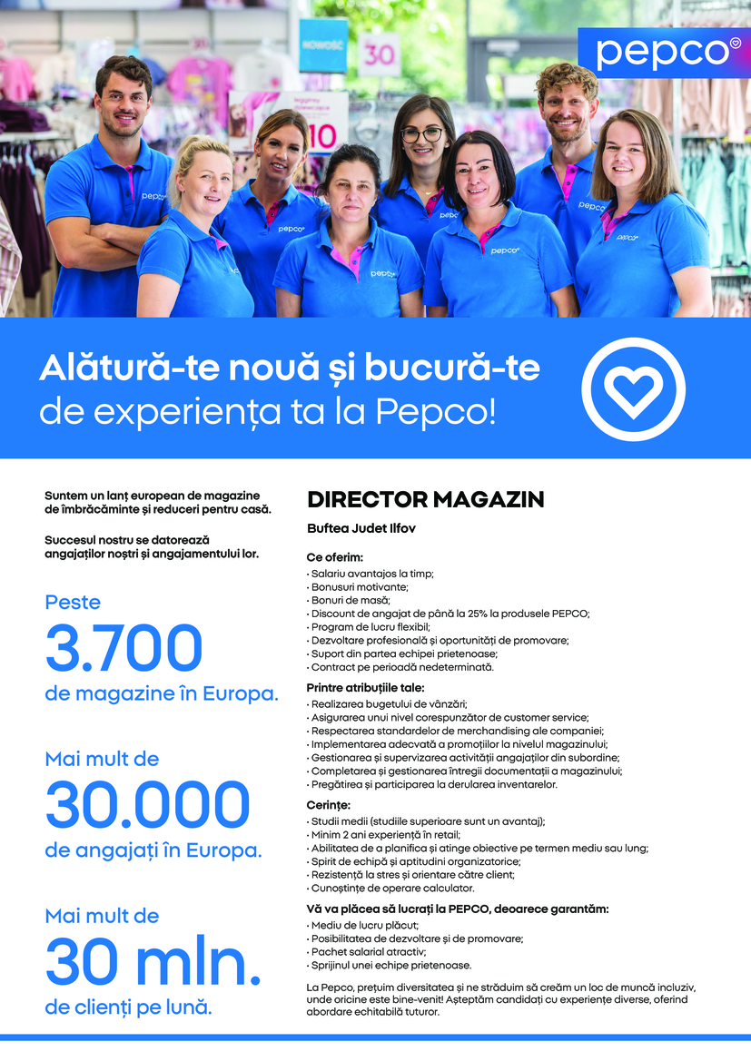 Director de Magazin Buftea Judet Ilfov