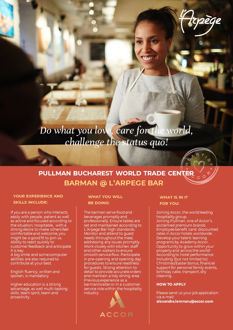 BARMAN @ "L' ARPEGE BAR"
