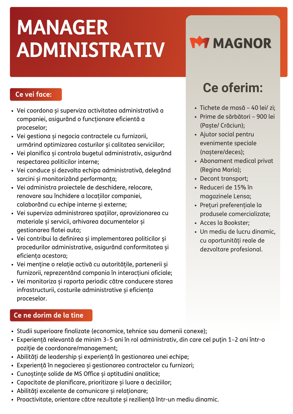 Manager Administrativ