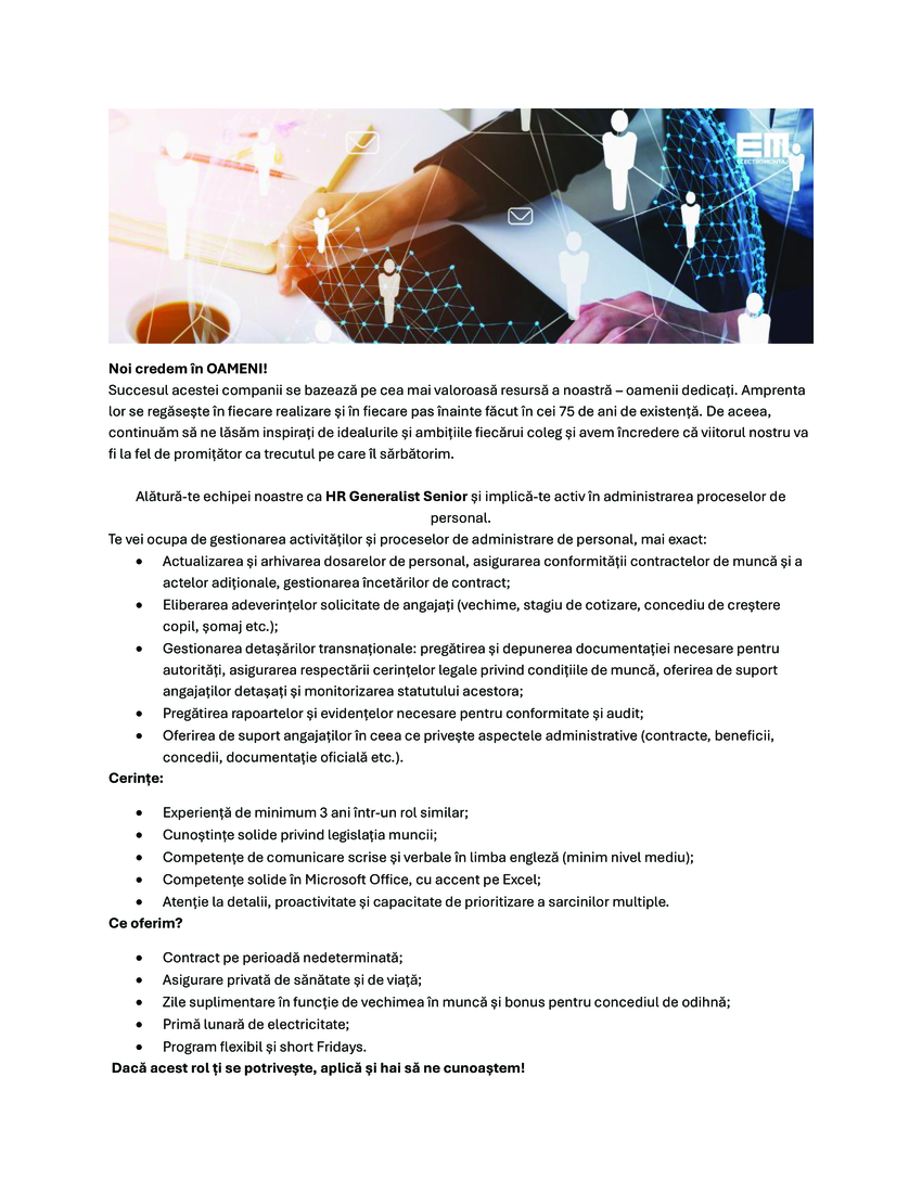 HR Generalist Senior