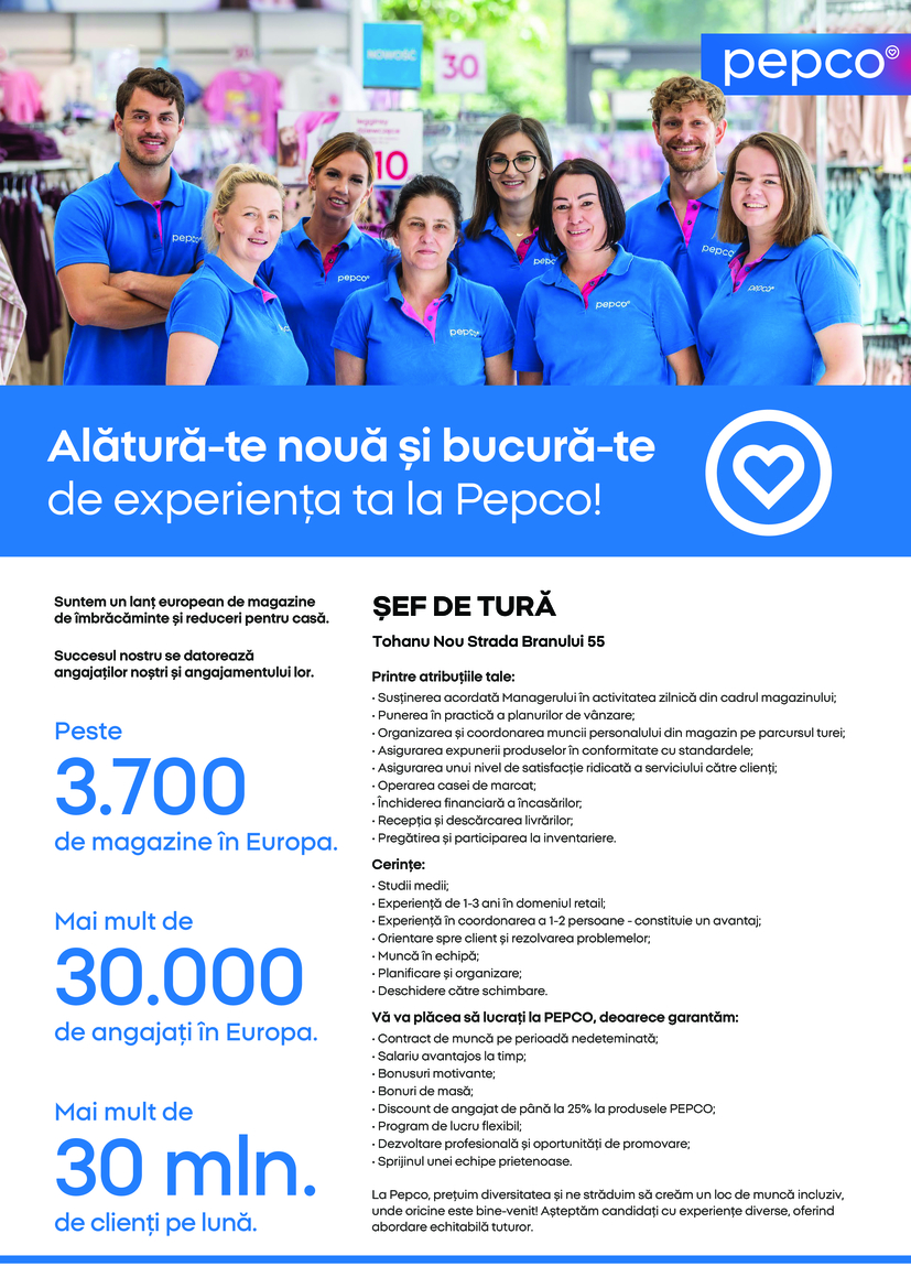 Sef de Tura Tohanu Nou Strada Branului 55