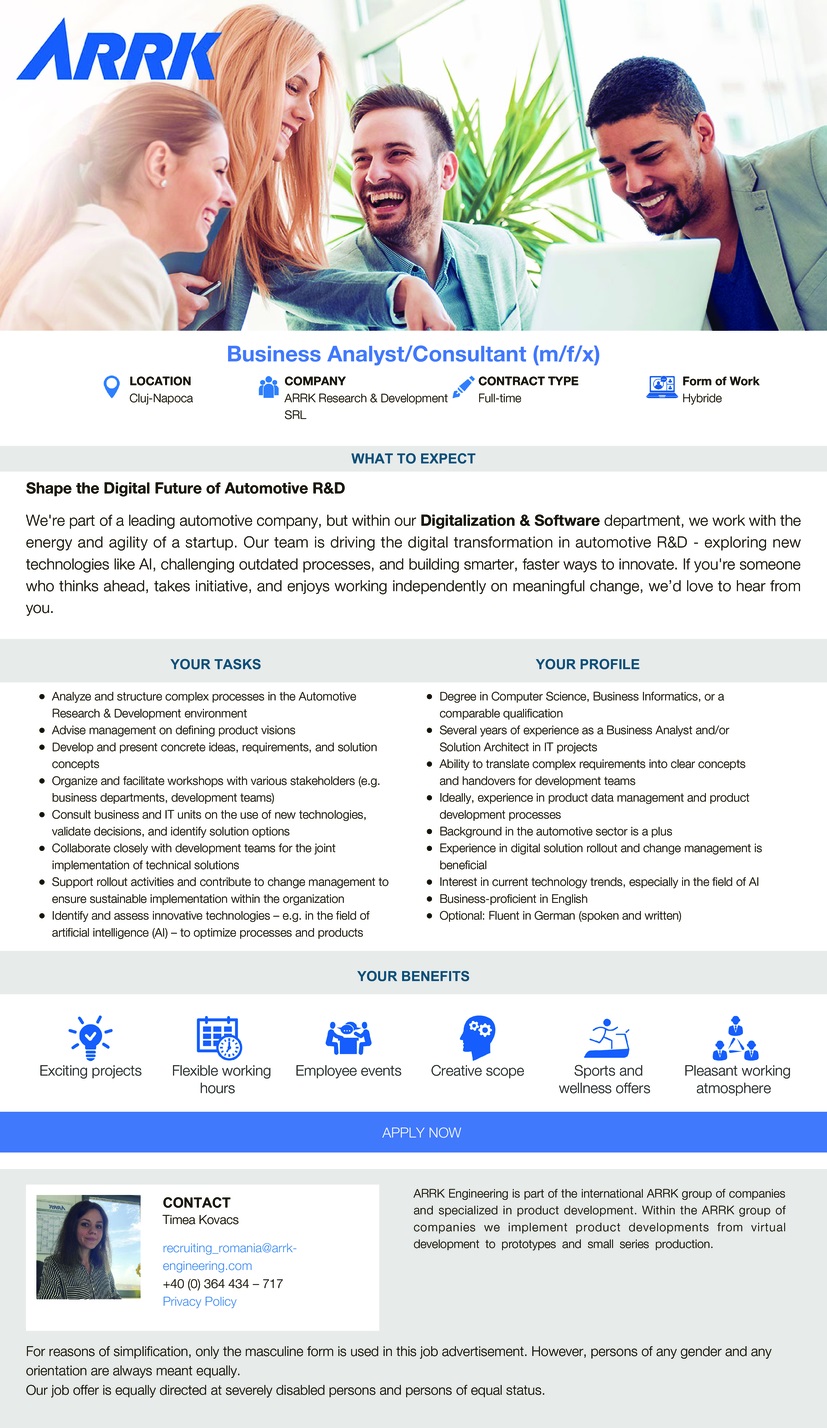 Business Analyst/Consultant (m/f/x)