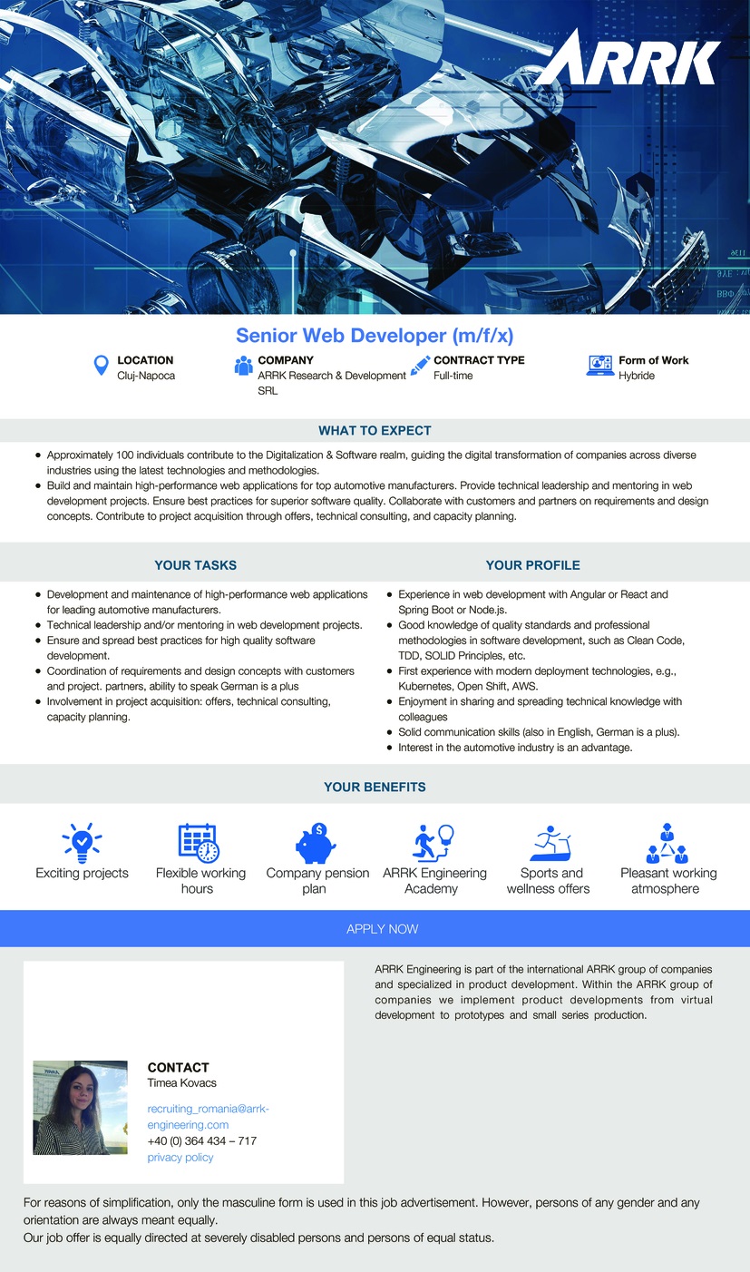 Senior Web Developer (m/f/x)