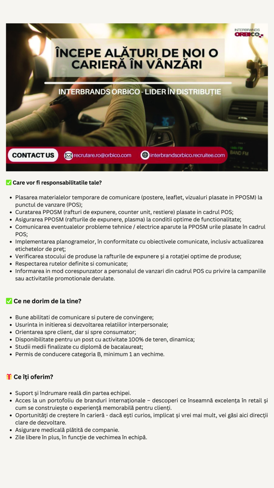 Merchandiser - divizia Tobacco - Constanta