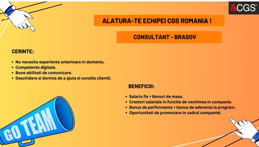 Consultant Relatii Clienti - Brasov