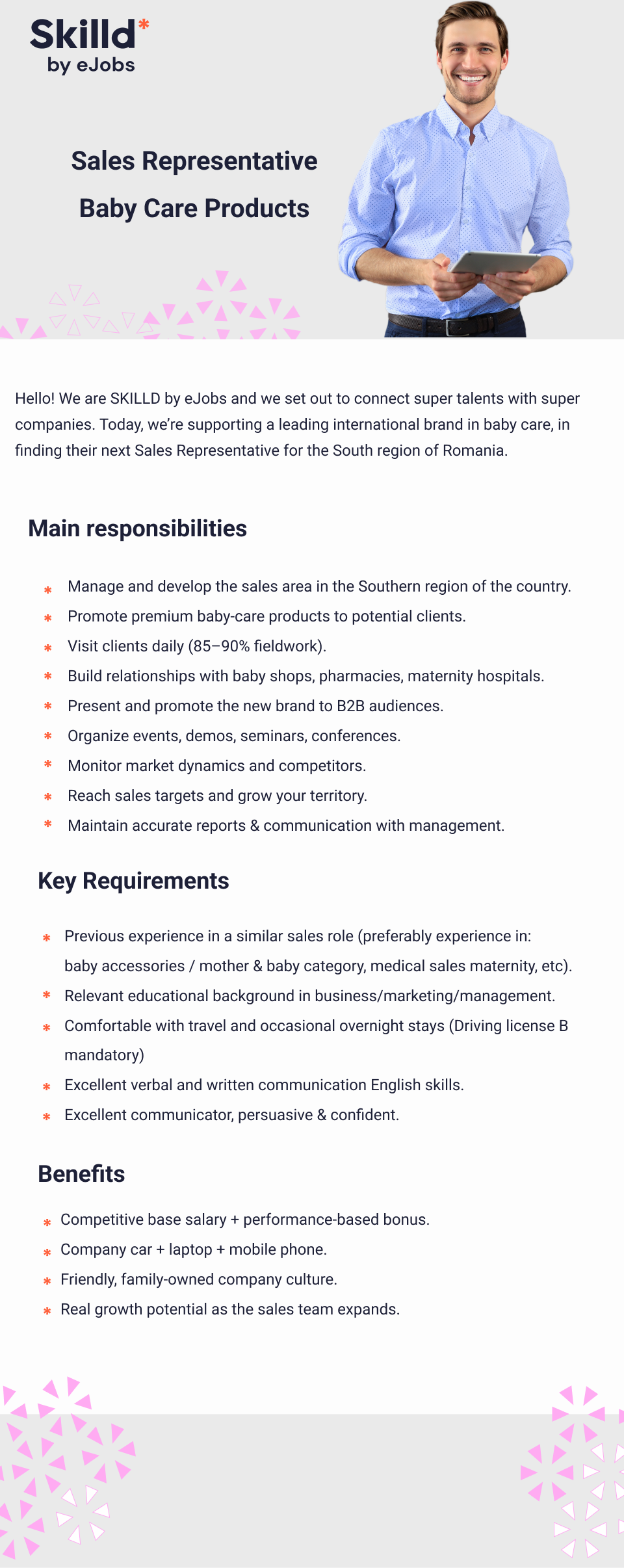 Sales Representative – Baby Care Products