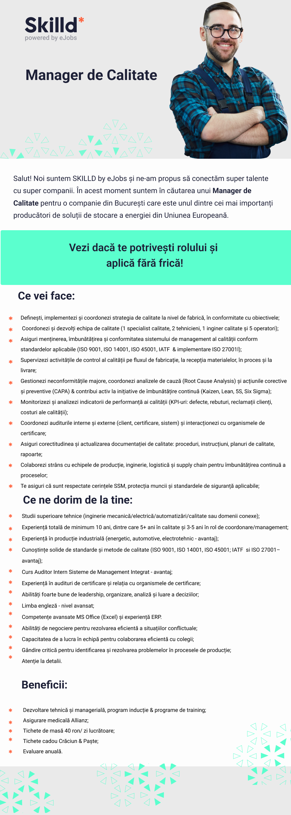 Manager de Calitate