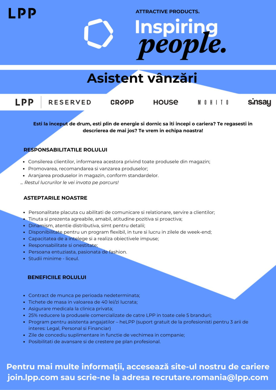 Asistent Vanzari