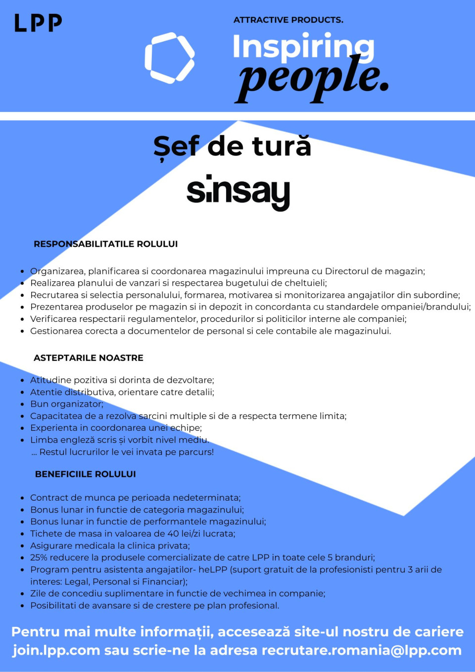 Shift Leader Sinsay