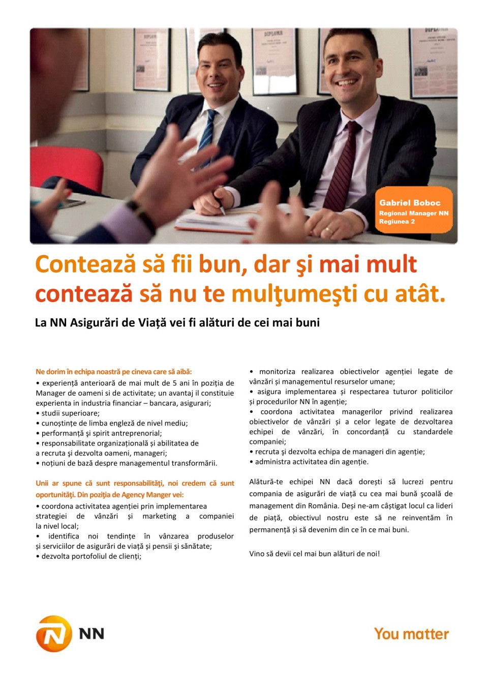 Branch Manager NN Agentia Bistrita
