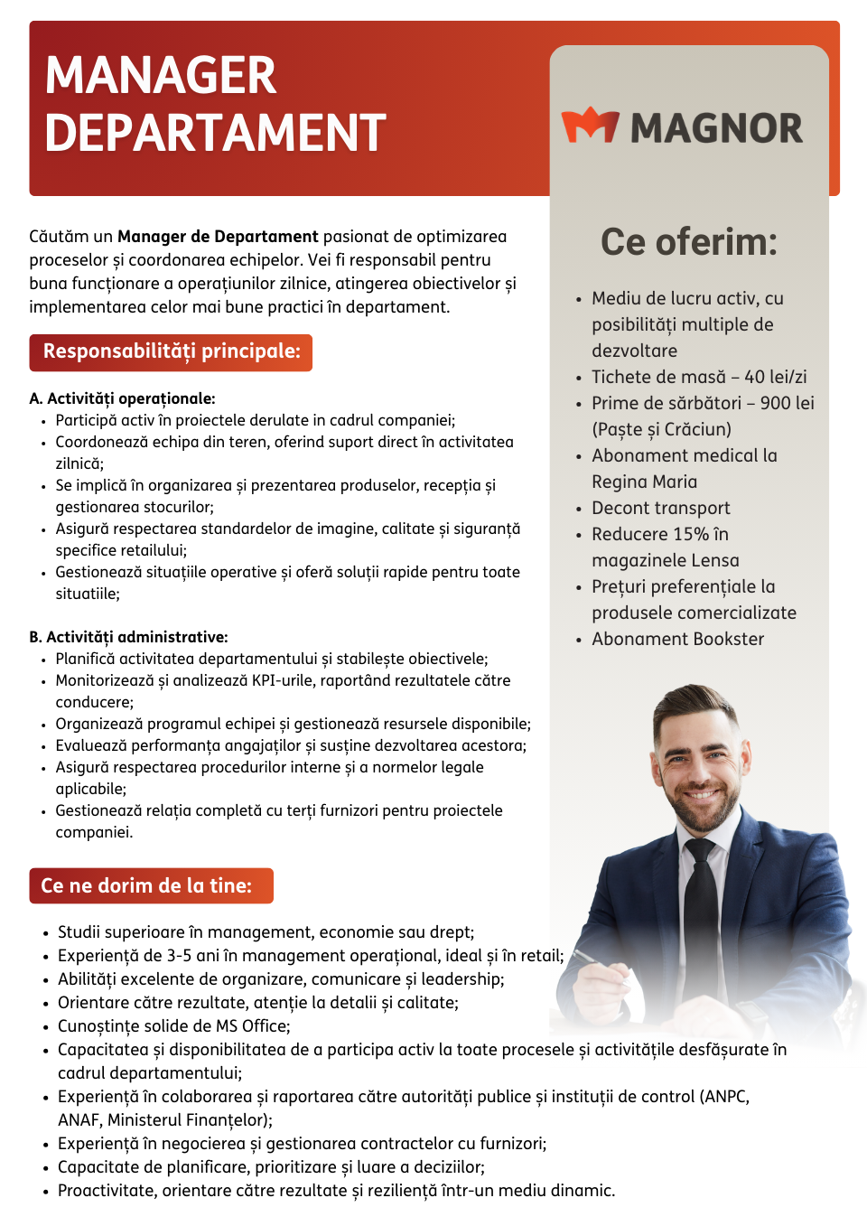 Manager Departament