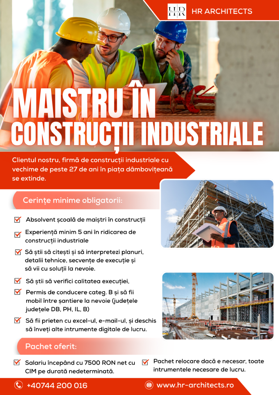 MAISTRU ÎN CONSTRUCȚII INDUSTRIALE